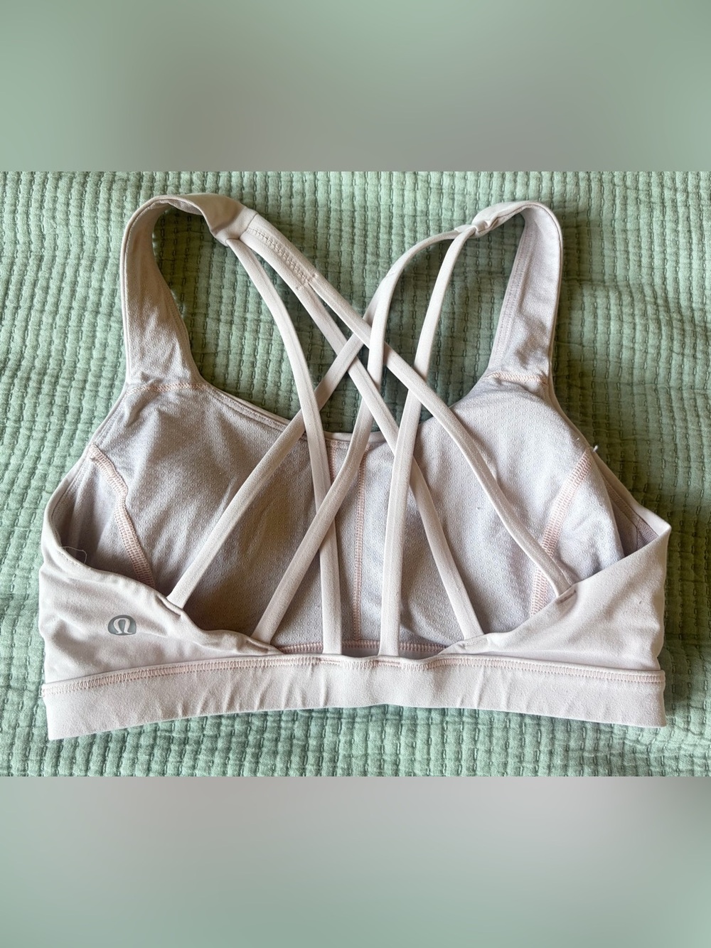 Light Pink Strappy Sports Bra Lululemon